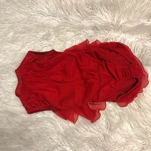 Red Pumpers Lyrical Dance Competition Costume